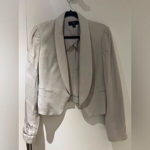 J. Crew Light Gray Cropped Blazer. Size 10